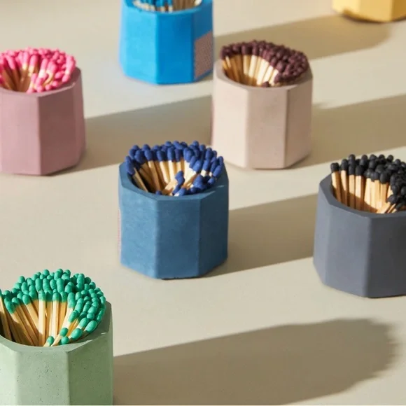 Anthropologie Tenn Prarie Pink Striker Match Holder - Picture 12 of 13